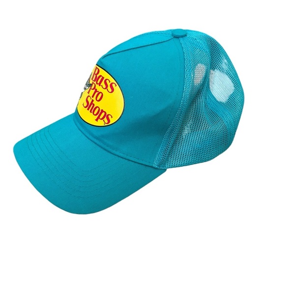 Bass Pro Shop Turquoise Unisex Adjustable Trucker Hat - Picture 1 of 8
